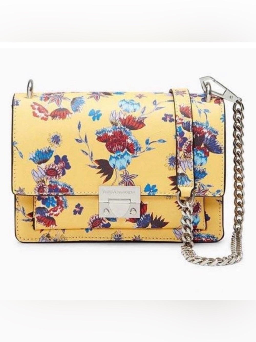 Rebecca Minkoff Christy Floral Crossbody Mini Bag Purse Yellow Tiny Floral